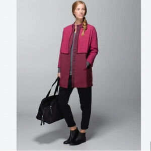 Lululemon Pink  Cocoon Car Coat, size M
